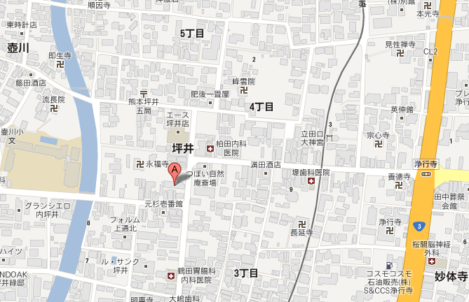 熊本のトランクルーム、地図